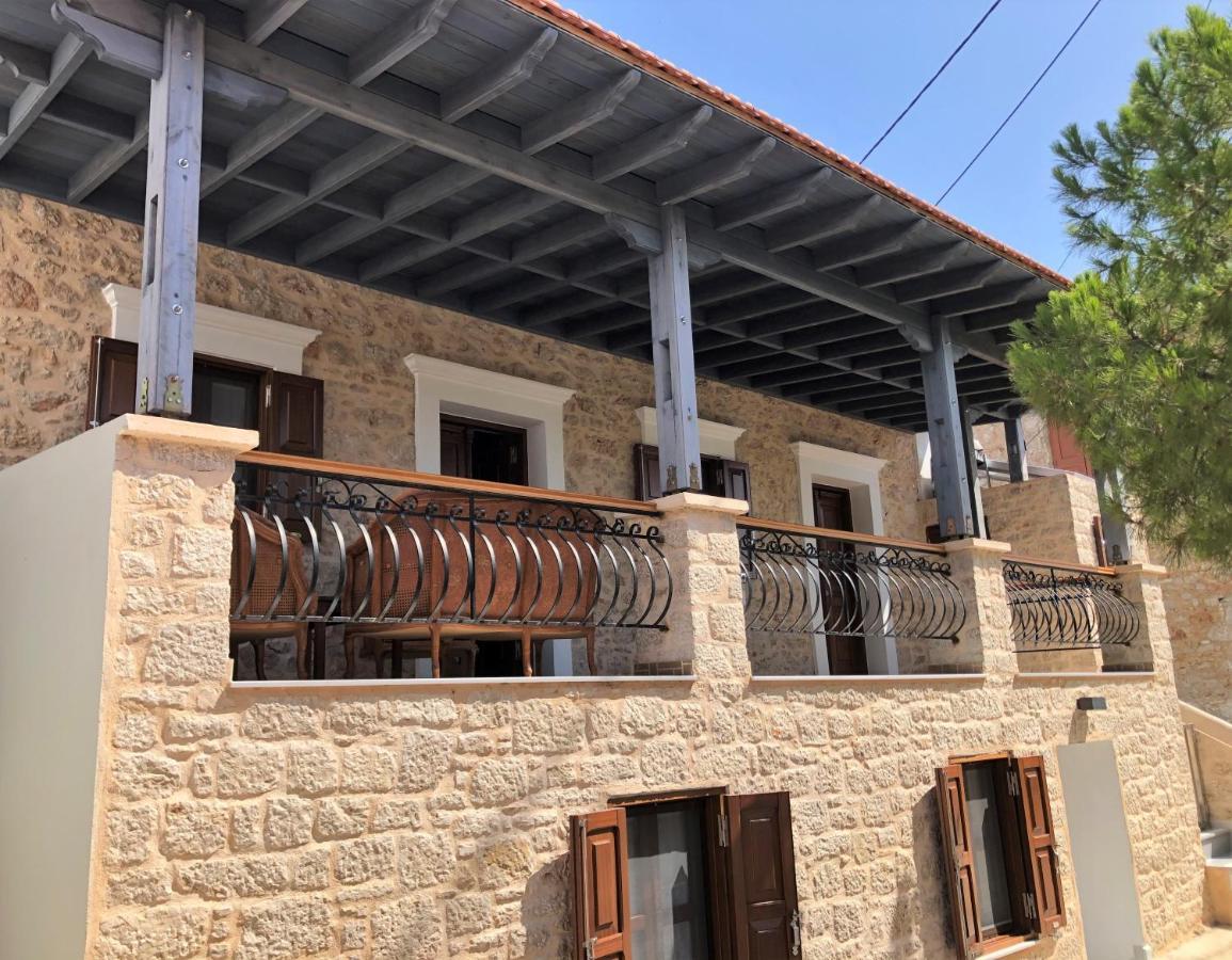Stone House Halki Villa Bagian luar foto